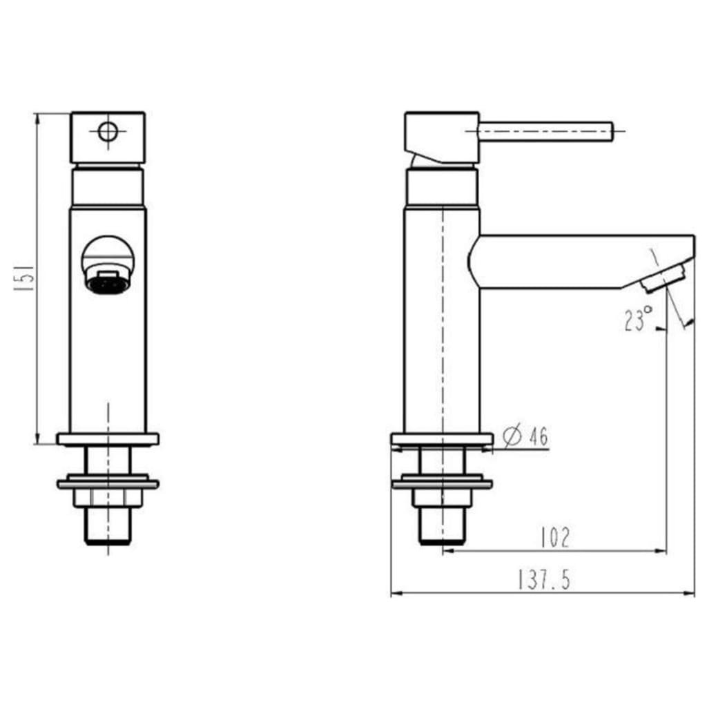 SCHÜTTE Robinet pilon pentru apă rece „LAURANA”, cromat