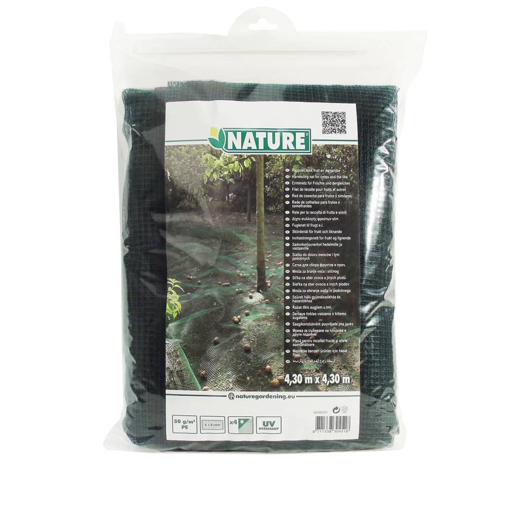 Nature Plasă de colectare fructe și frunze, 4,3 x 4,3 m, 6030451