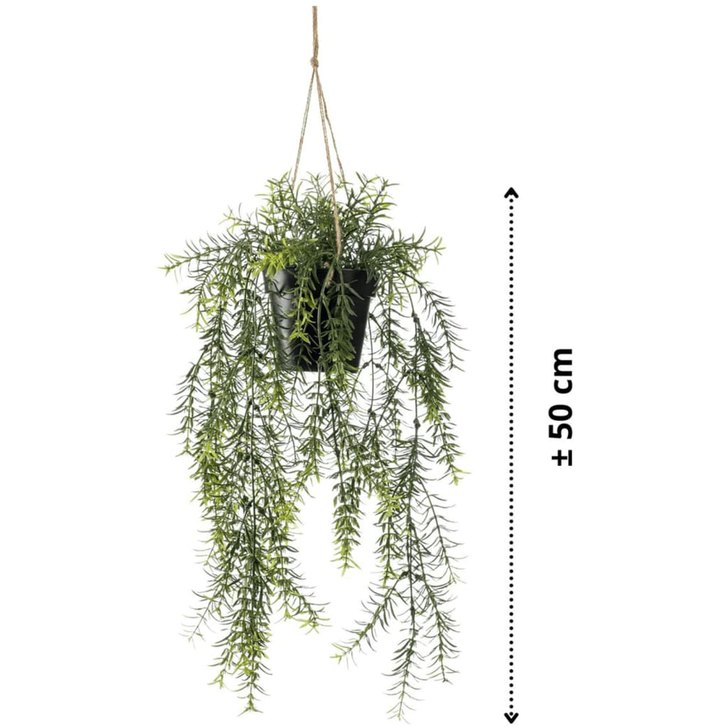 Emerald Tufă suspendată artificială sparanghel în ghiveci, 50 cm