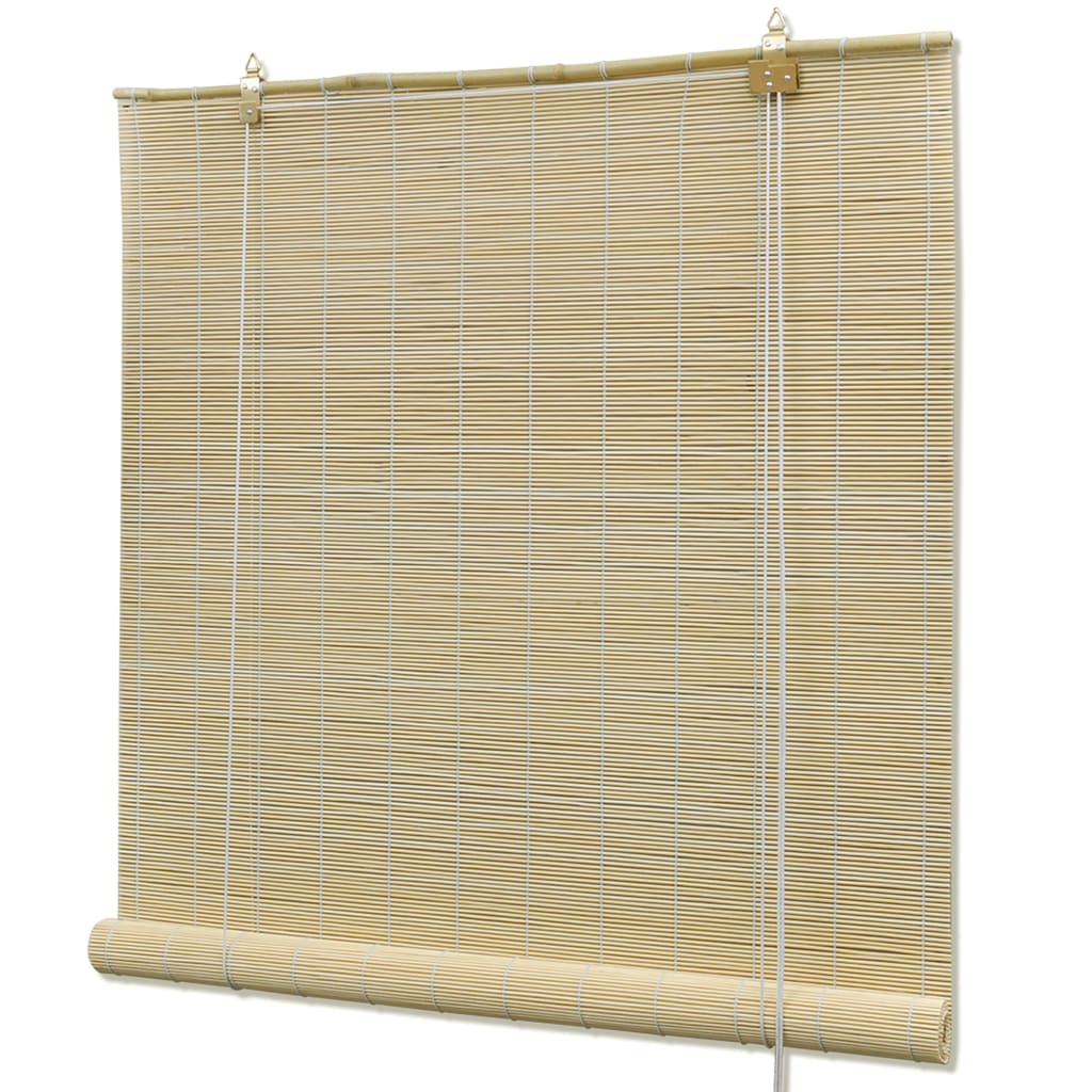 Jaluzea tip rulou, natural, 100x220 cm, bambus