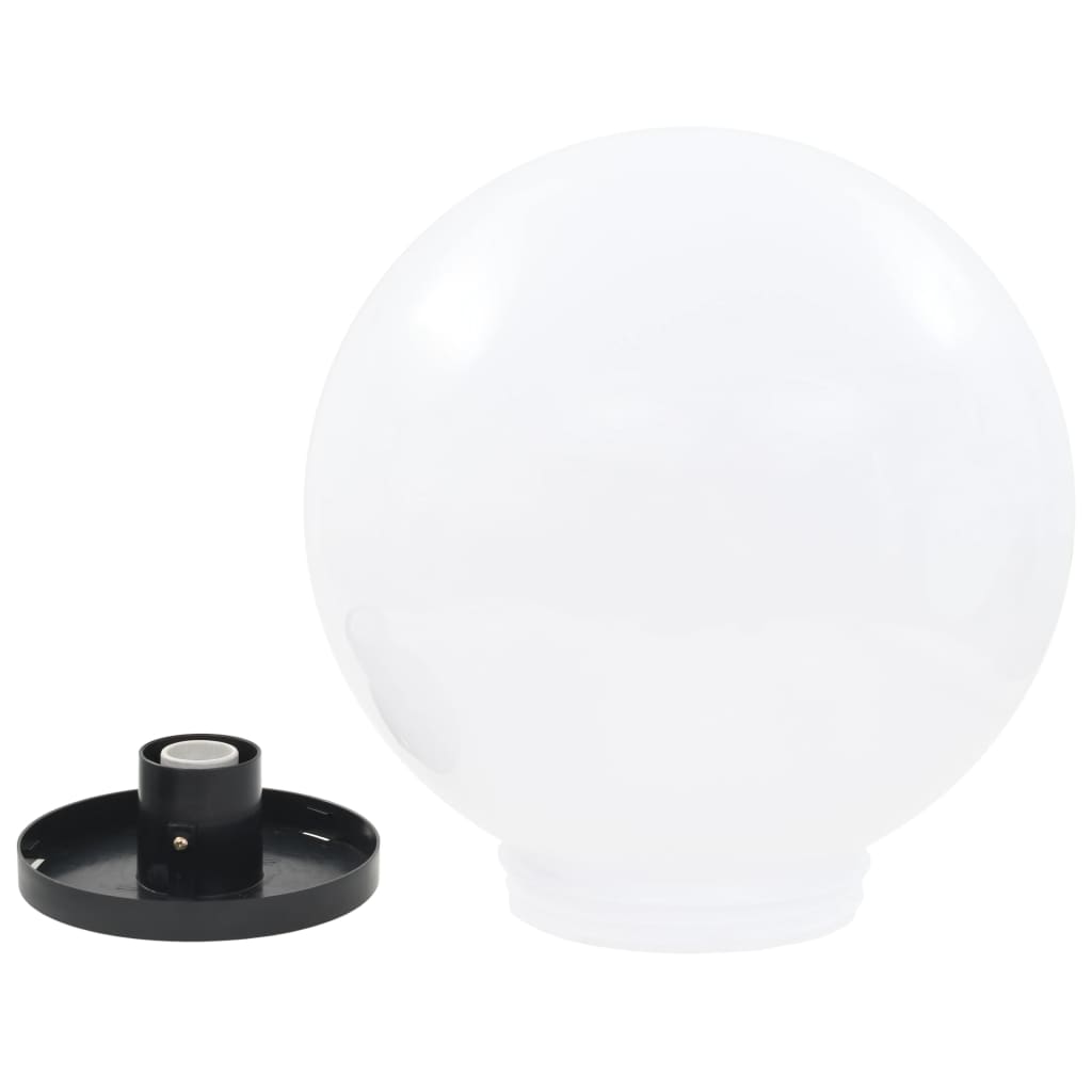 Lămpi bol cu LED, 2 buc, sferice, 40 cm, PMMA