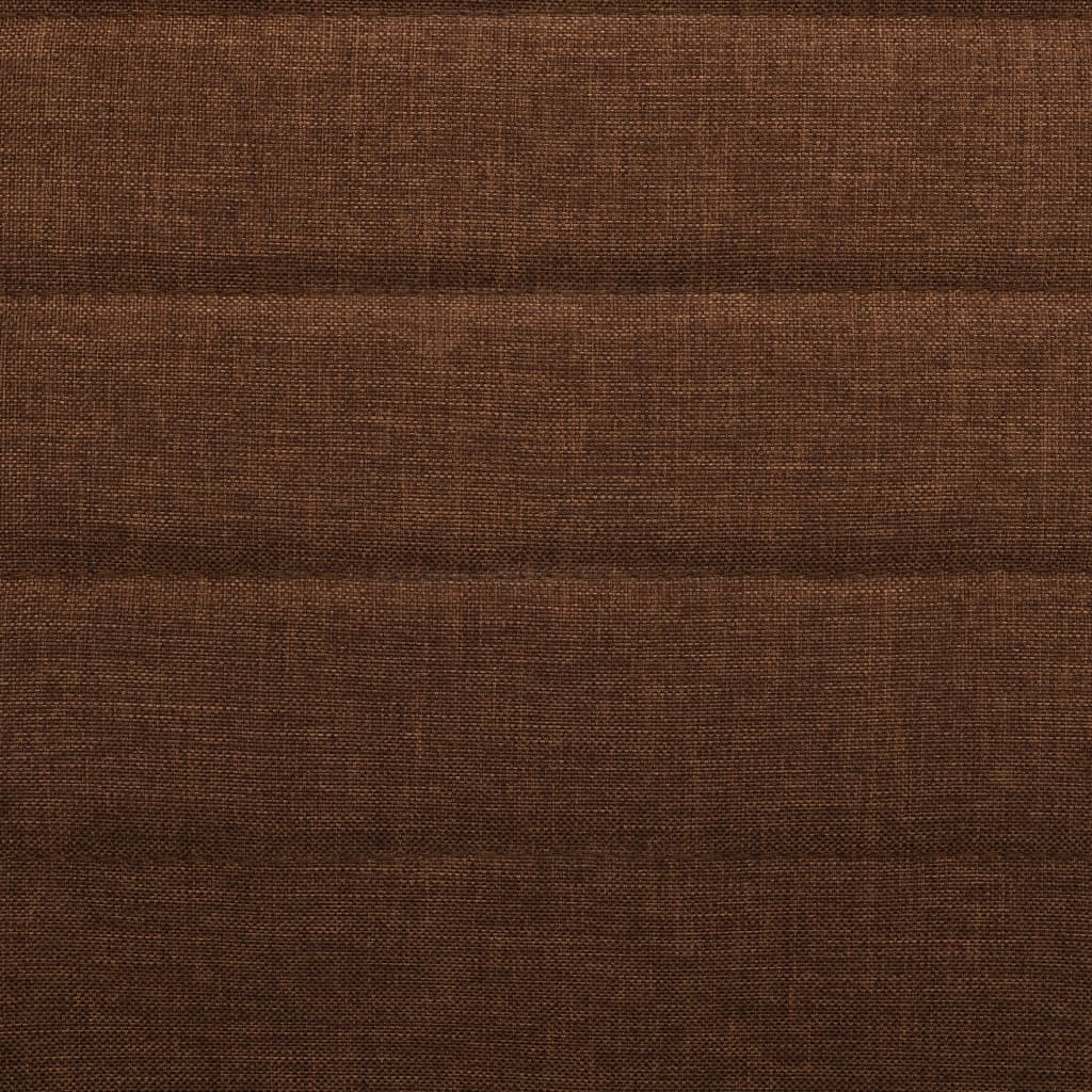 Scaune de bucătărie, 2 buc., maro, material textil