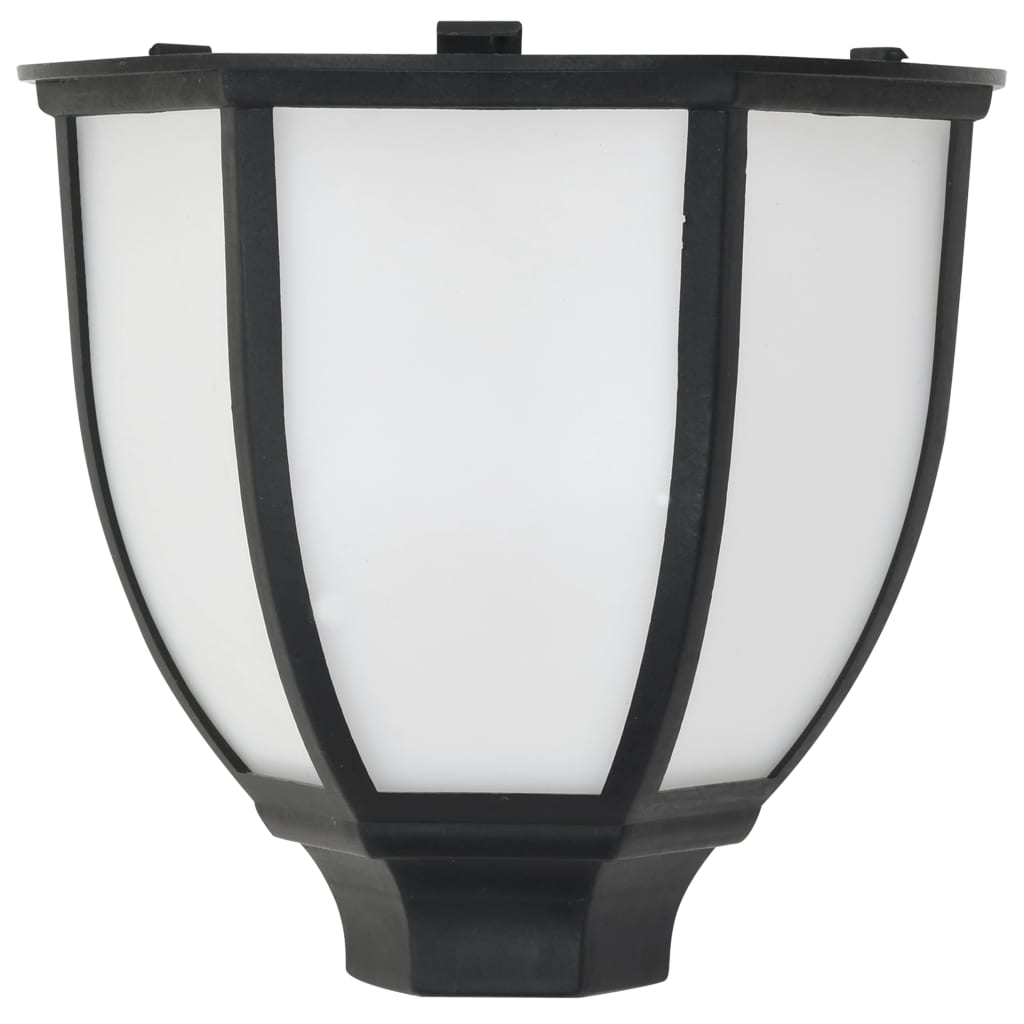 Lămpi solare de exterior cu LED, 3 buc, negru