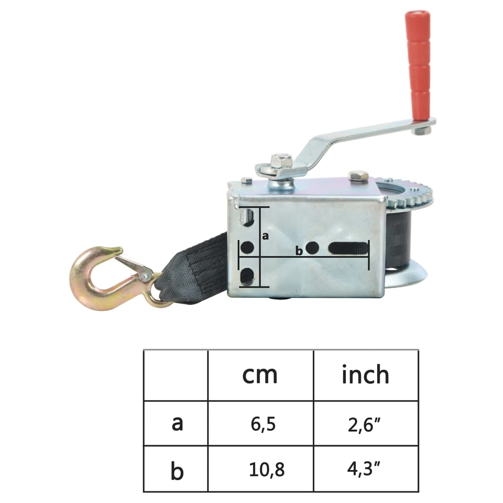 Troliu manual cu bandă, 540 kg