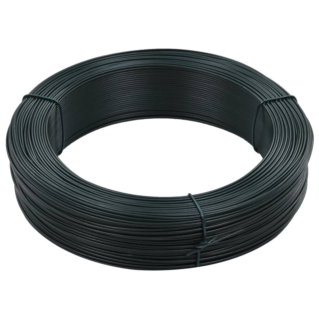 Fir de tensionare pentru gard 250 m 1,4/2 mm verde închis, oțel