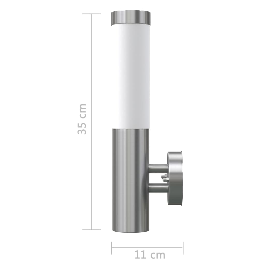 Lampă de exterior din oțel inoxidabil 2 buc