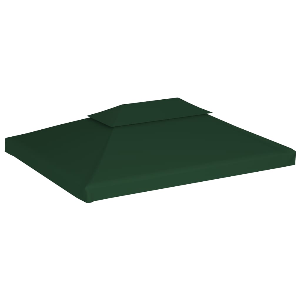 Copertină de rezervă acoperiș pavilion, verde, 3x4 m, 310 g/m²