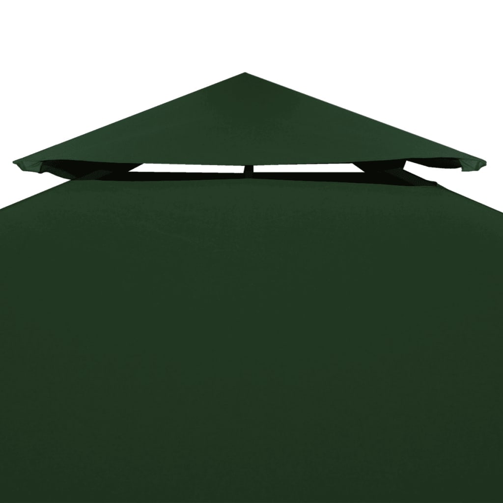 Copertină de rezervă acoperiș pavilion, verde, 3x4 m, 310 g/m²