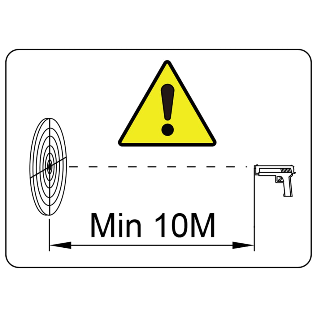 Suport țintă colectare gloanțe + 100 ținte hârtie 14 cm pătrat