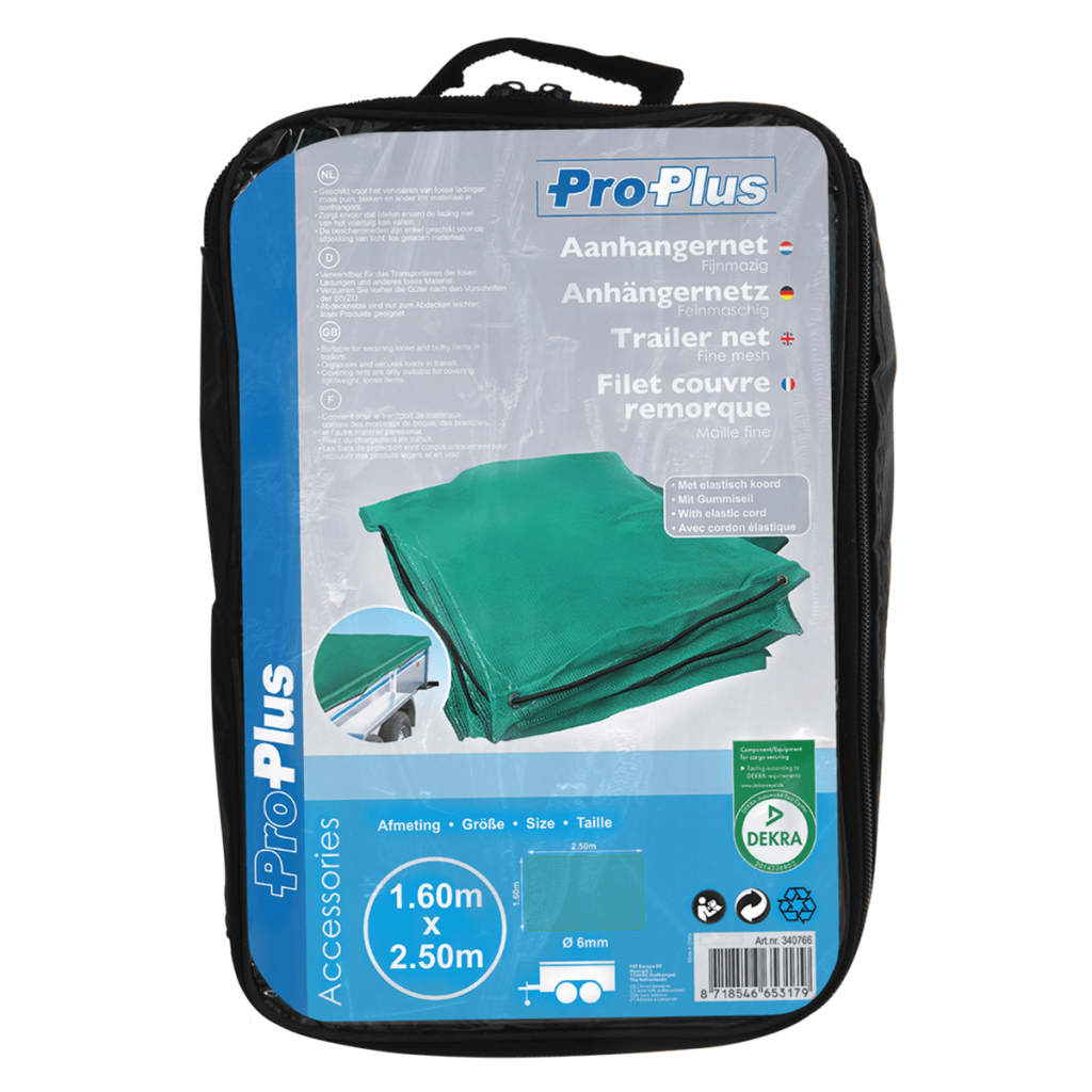 ProPlus Plasă remorca cu cablu elastic , 1,6 x 2,5 m