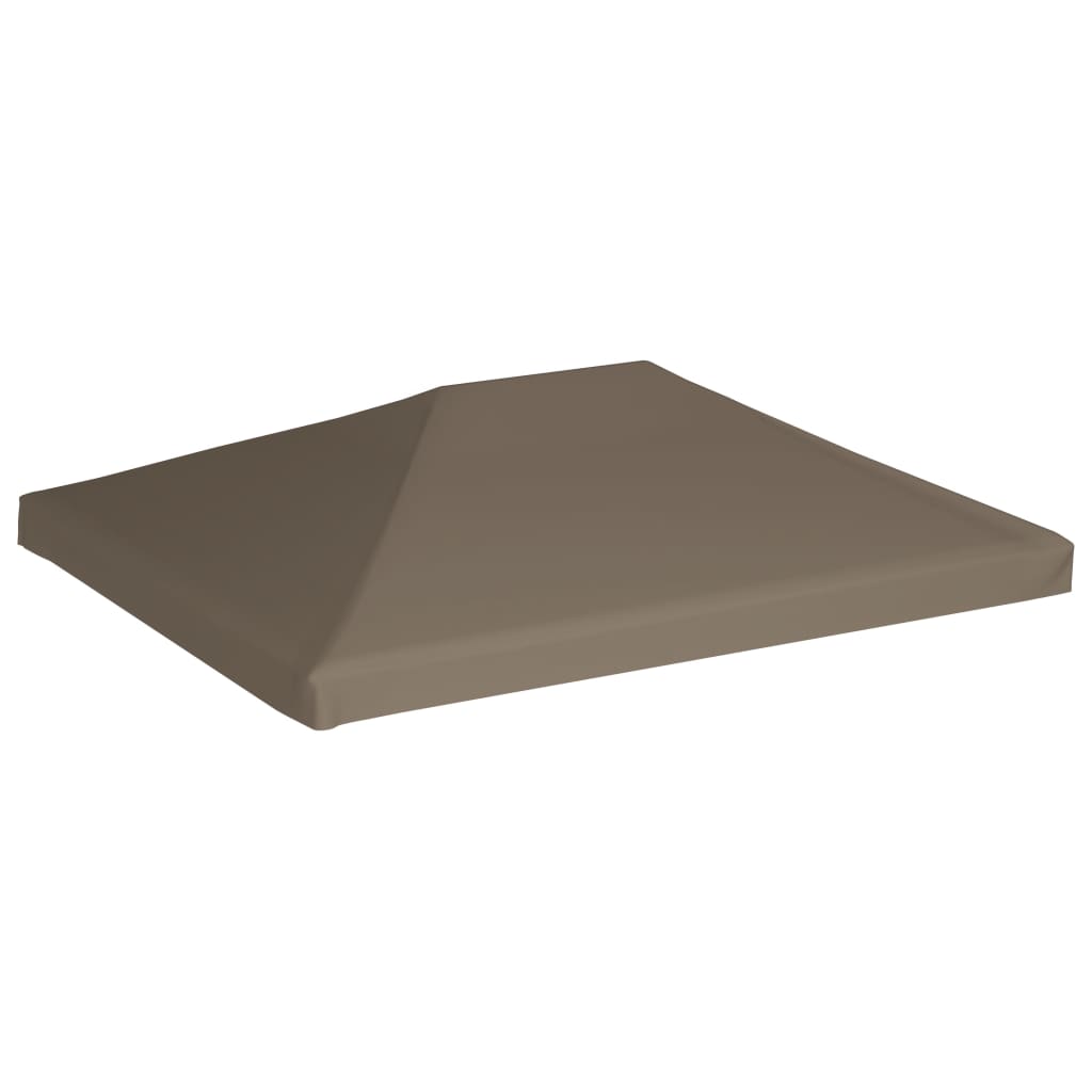 Acoperiș pentru pavilion, 310 g/m², gri taupe, 3 x 4 m