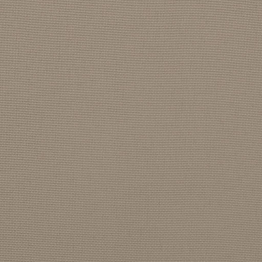 Perne scaun spătar înalt 2 buc., gri taupe, 120x50x3 cm, textil