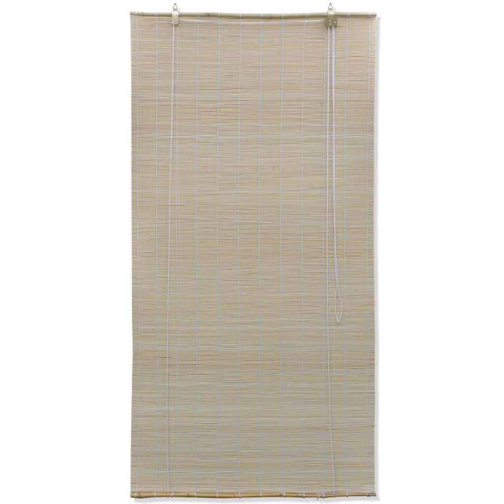 Jaluzele din bambus natural tip rulou, 4 buc., 120 x 160 cm