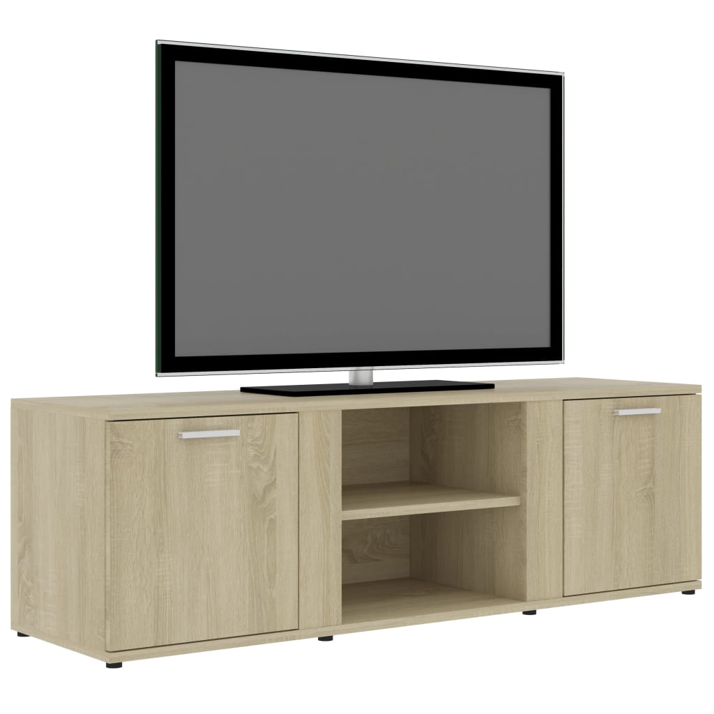 Dulap TV, stejar Sonoma, 120 x 34 x 37 cm, lemn prelucrat