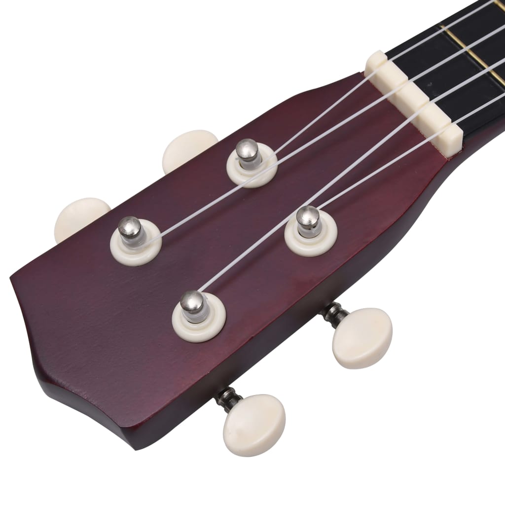 Set ukulele soprano, cu husă, pentru copii, natural, 21"