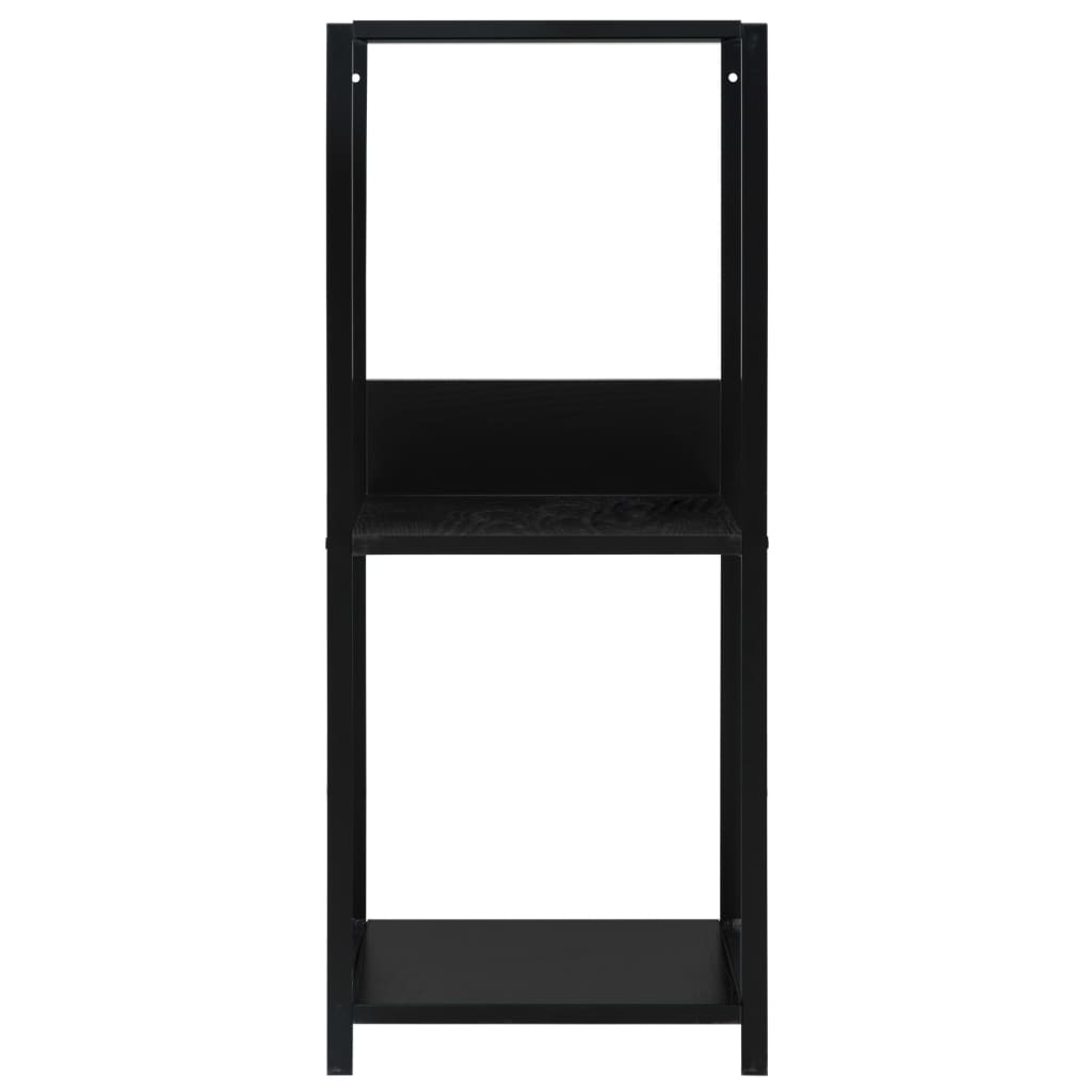 Bibliotecă mică, negru, 33,5 x 39,6 x 79,7 cm, lemn prelucrat