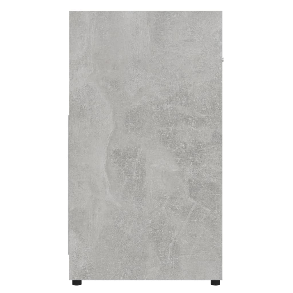 Dulap de baie, gri beton, 60x33x61 cm, lemn prelucrat