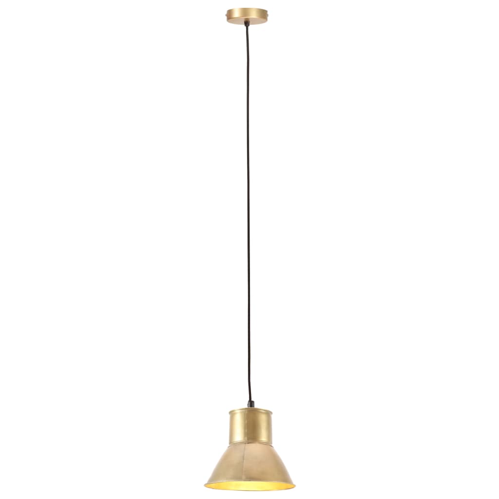 Lampă suspendată, 25 W, culoare alamă, rotund, 17 cm, E27