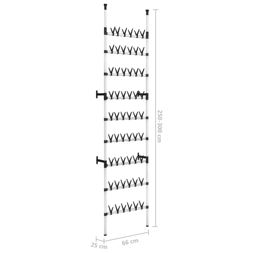 Sistem telescopic pentru încălțăminte, cu bare, aluminiu