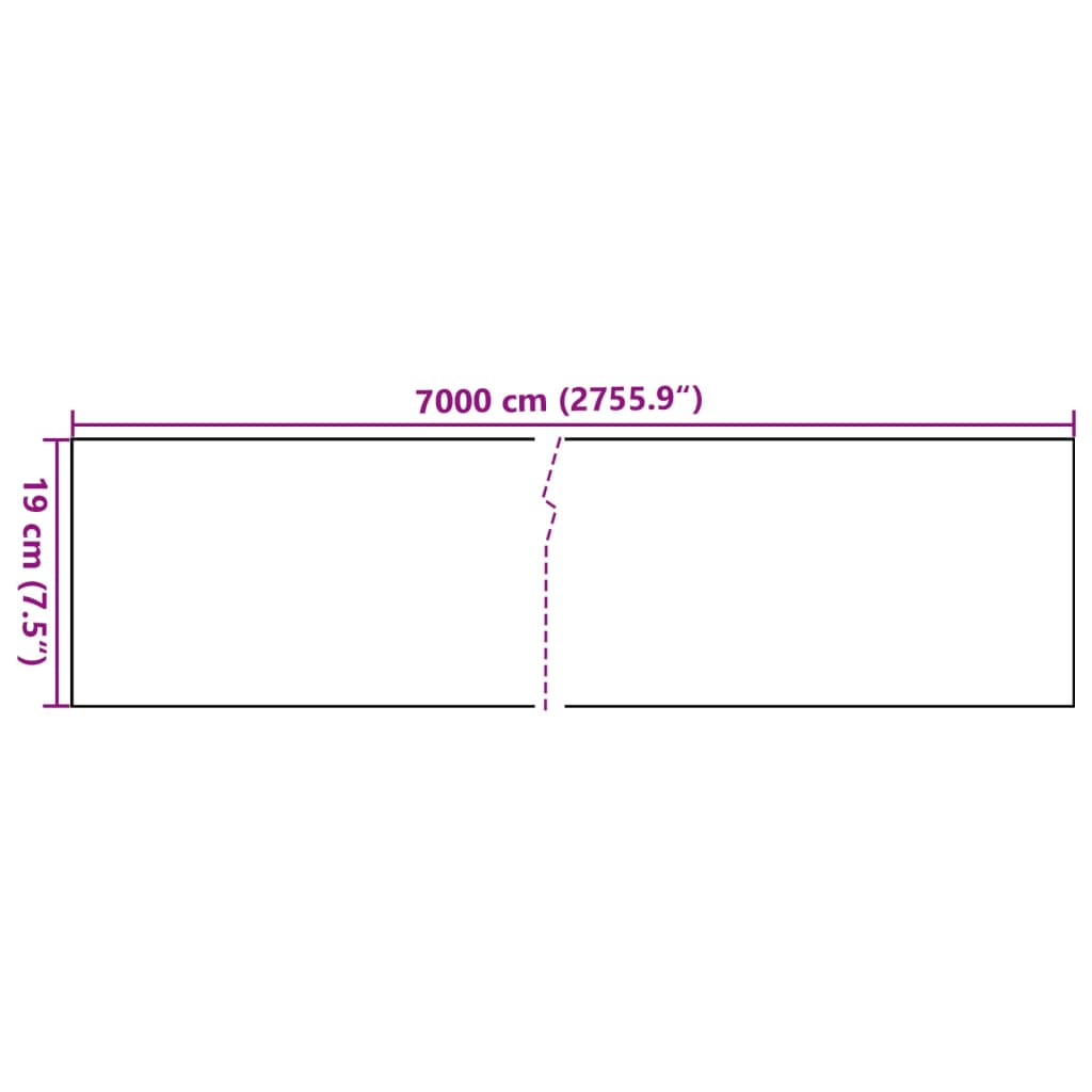 Panou de intimitate grădină, gri, 70 x 0,19 m, PVC