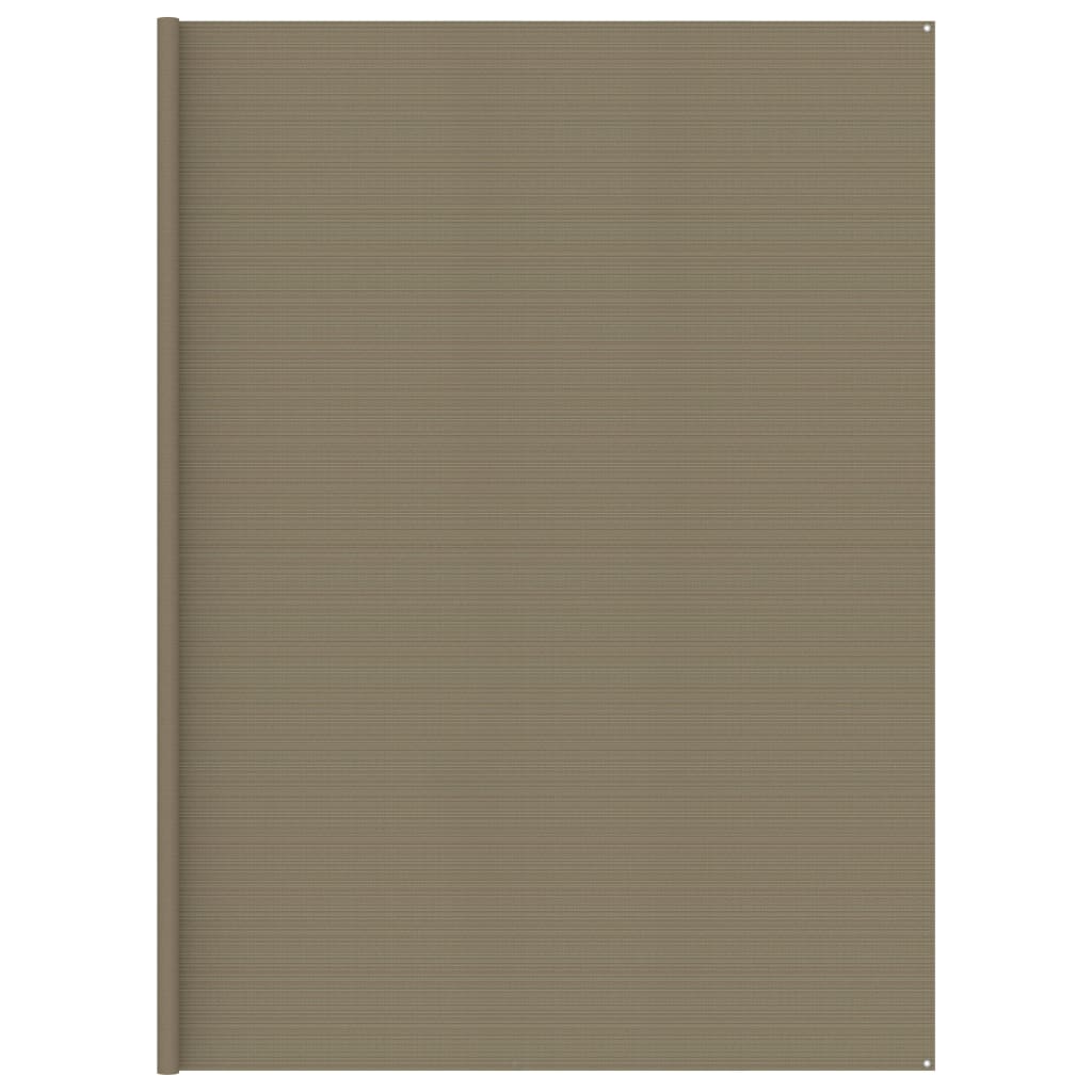 Covor pentru cort, gri taupe, 400x700 cm, HDPE