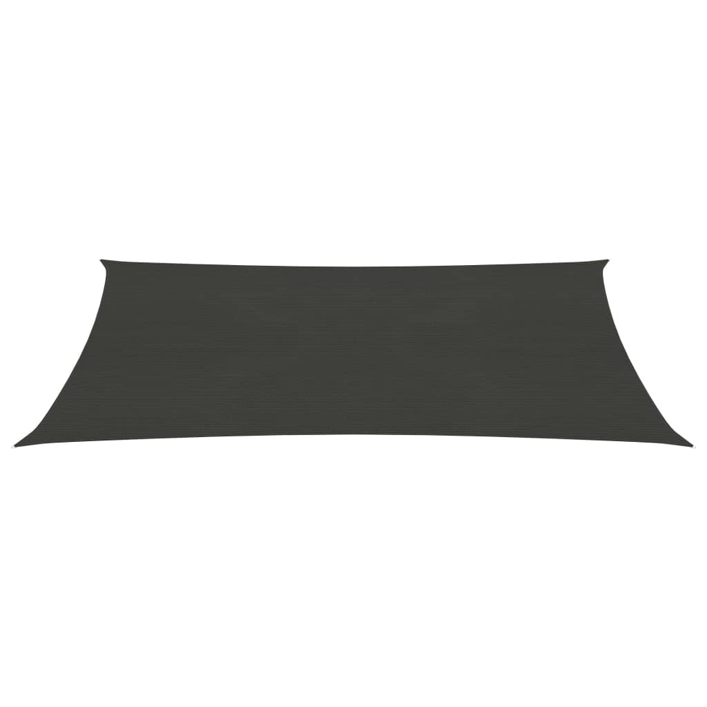 Pânză parasolar, antracit, 2 x 5 m, HDPE, 160 g/m²