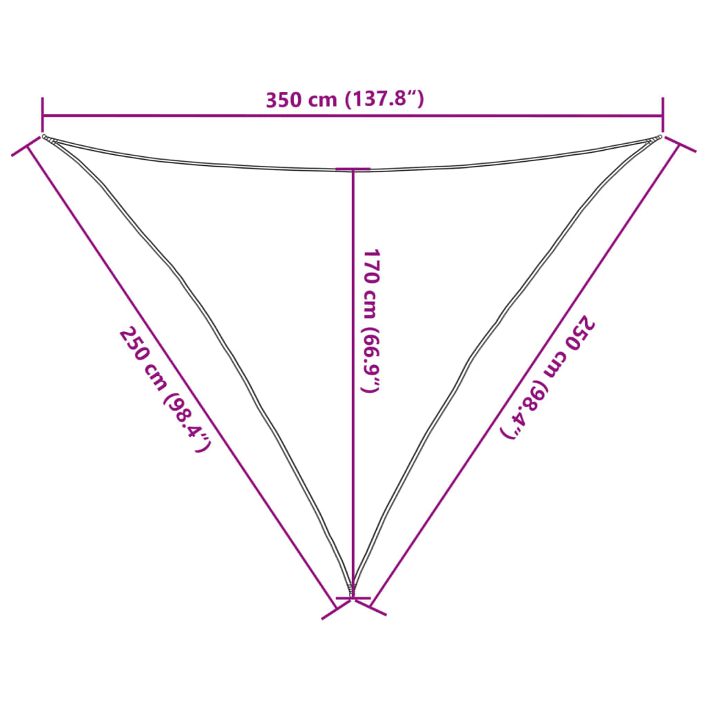 Parasolar, antracit, 2,5x2,5x3,5 m, HDPE, 160 g/m²