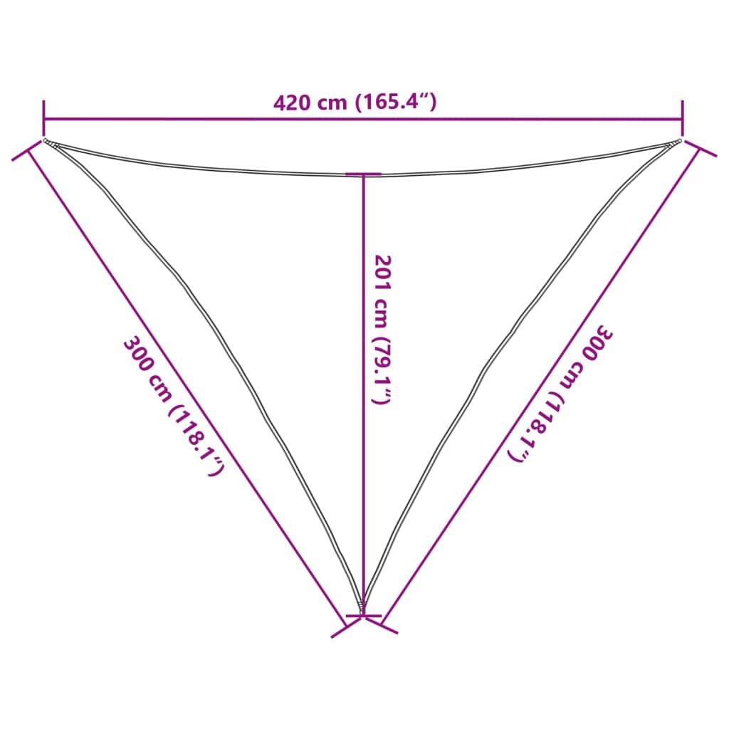 Pânză parasolar, antracit, 3x3x4,2 m, HDPE, 160 g/m²