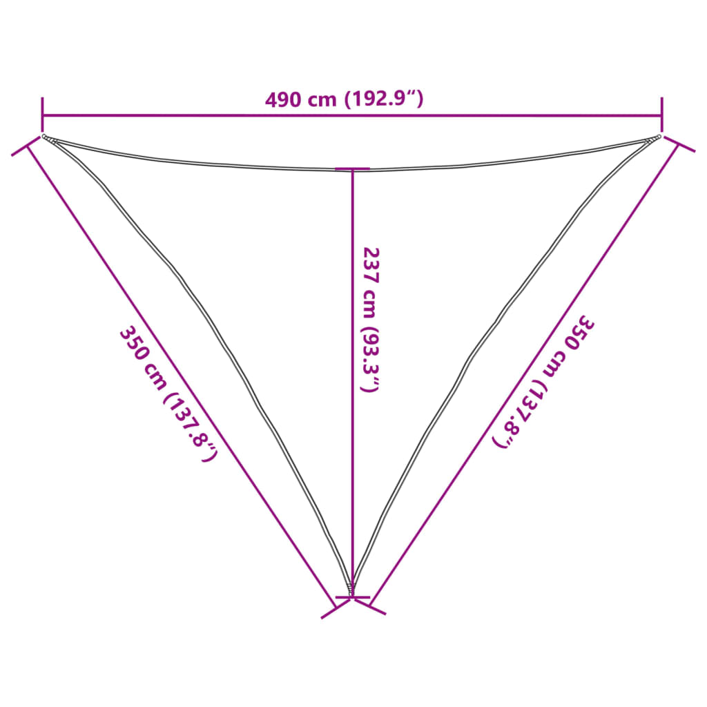 Parasolar, antracit, 3,5x3,5x4,9 m, HDPE, 160 g/m²