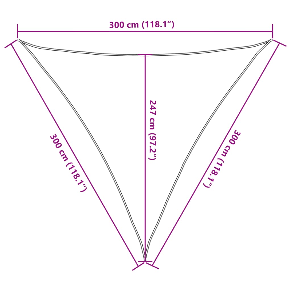 Parasolar, alb, 3x3x3 m, HDPE, 160 g/m²