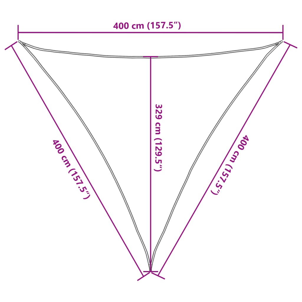 Parasolar, alb, 4x4x4 m, HDPE, 160 g/m²