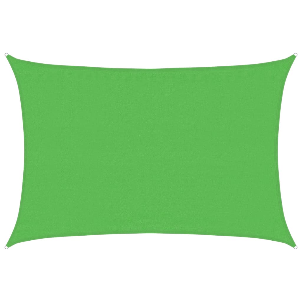 Pânză parasolar, verde deschis, 3,5x4,5 m, HDPE, 160 g/m²