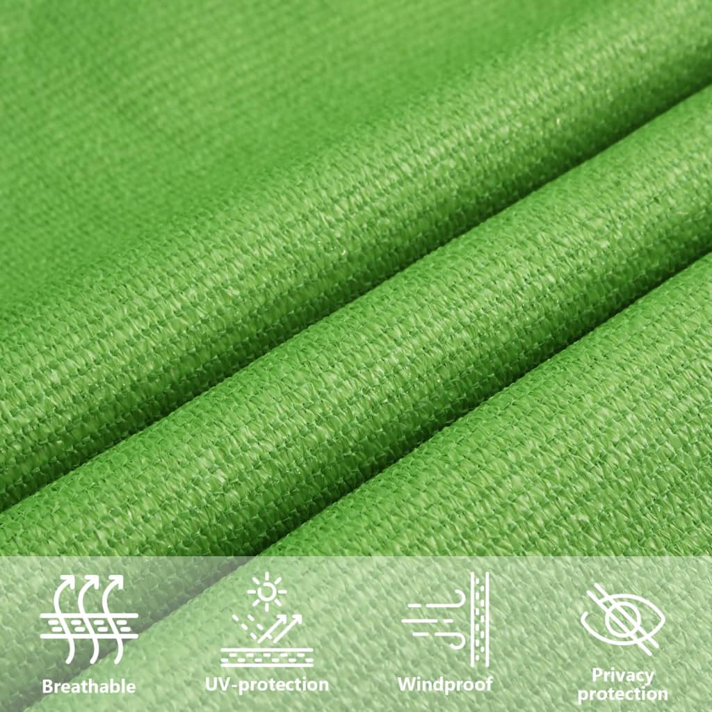 Pânză parasolar, verde deschis, 3,5x4,5 m, HDPE, 160 g/m²