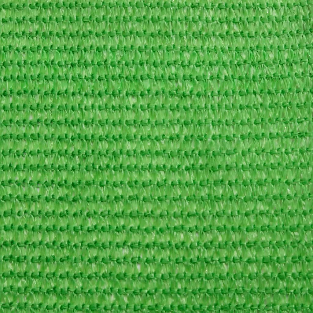 Pânză parasolar, verde deschis, 3,5x3,5x4,9 m, HDPE, 160 g/m²