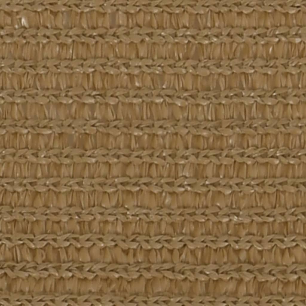 Pânză parasolar, gri taupe, 3,5x3,5x4,9 m, HDPE, 160 g/m²