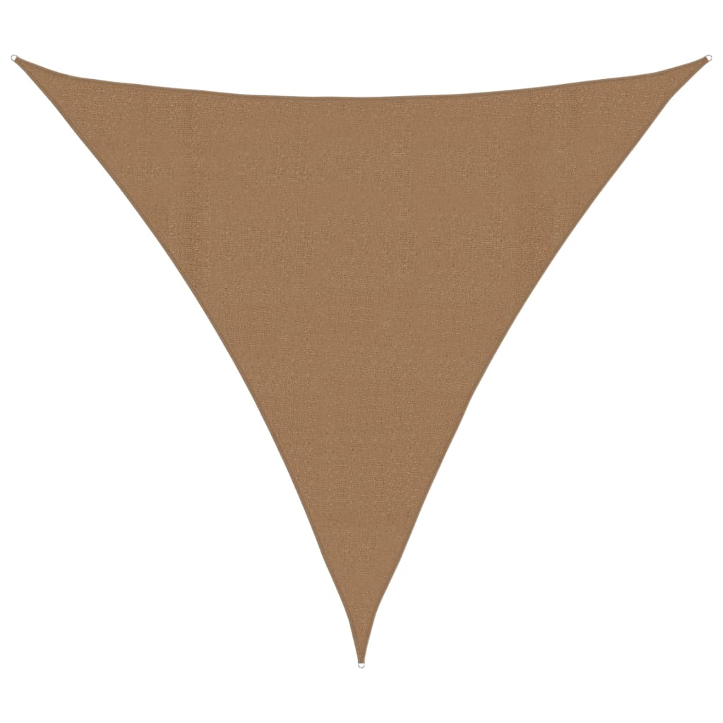 Pânză parasolar, gri taupe, 4,5x4,5x4,5 m, HDPE, 160 g/m²