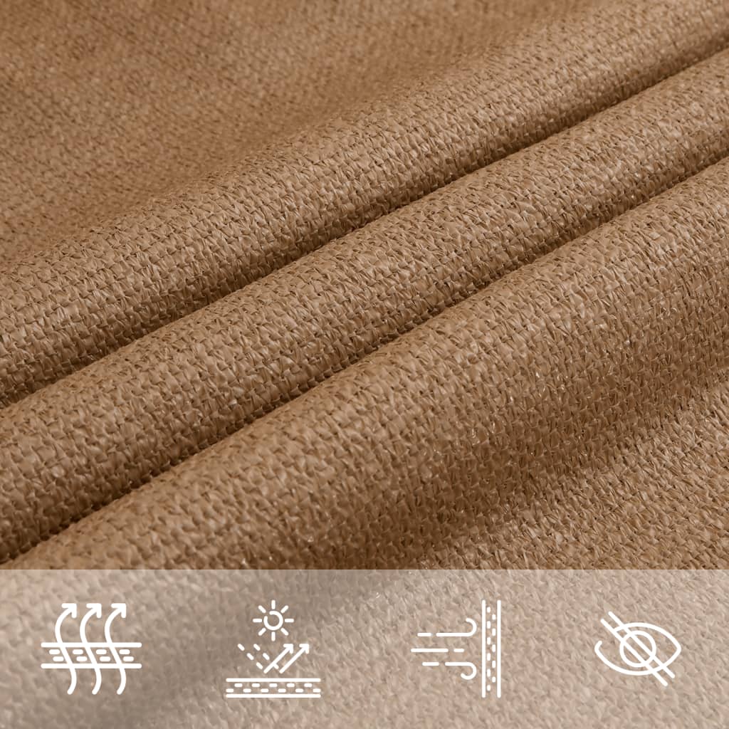 Pânză parasolar, gri taupe, 3/4x2 m, HDPE, 160 g/m²