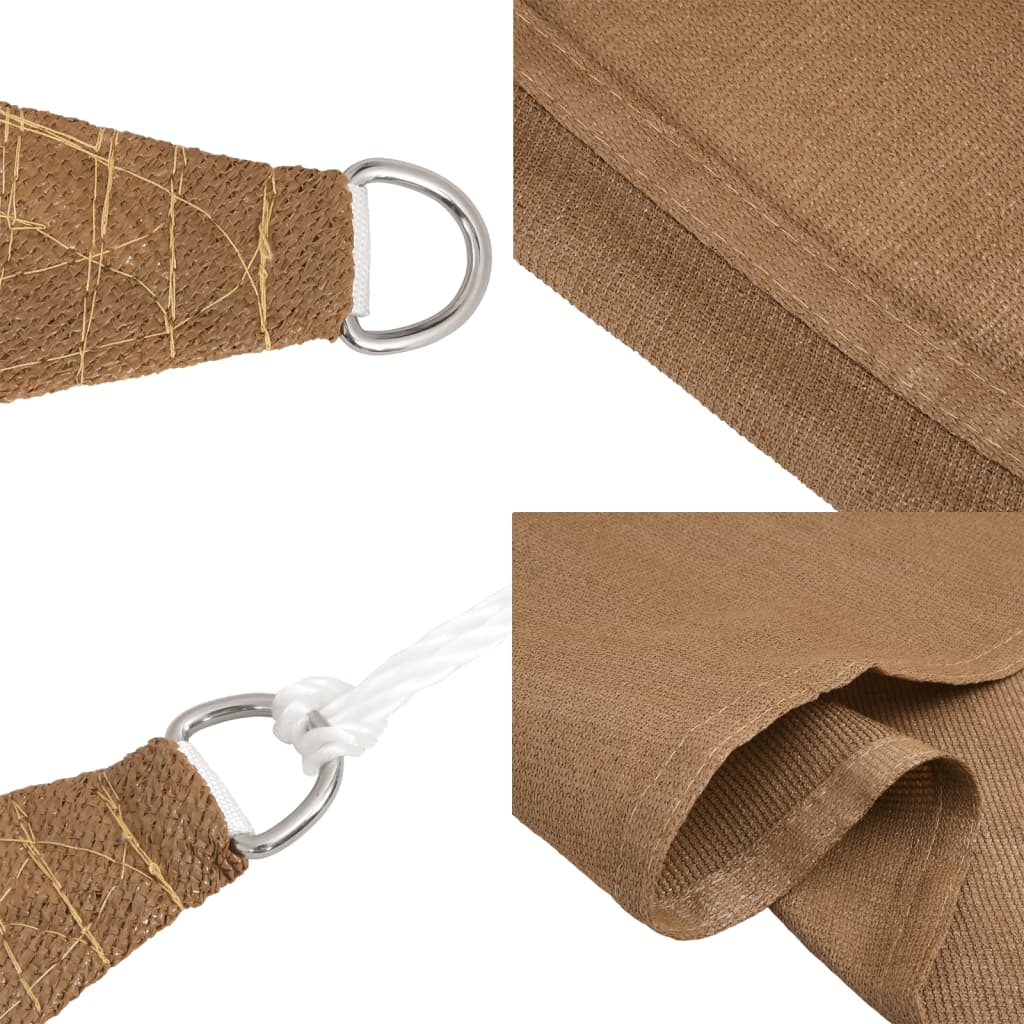 Pânză parasolar, gri taupe, 3/4x2 m, HDPE, 160 g/m²