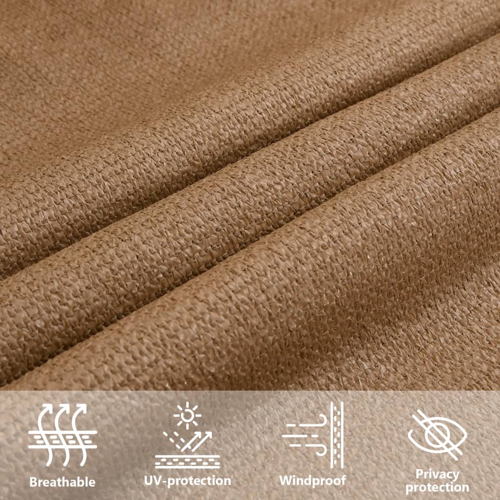 Pânză parasolar, gri taupe, 3/4x2 m, HDPE, 160 g/m²