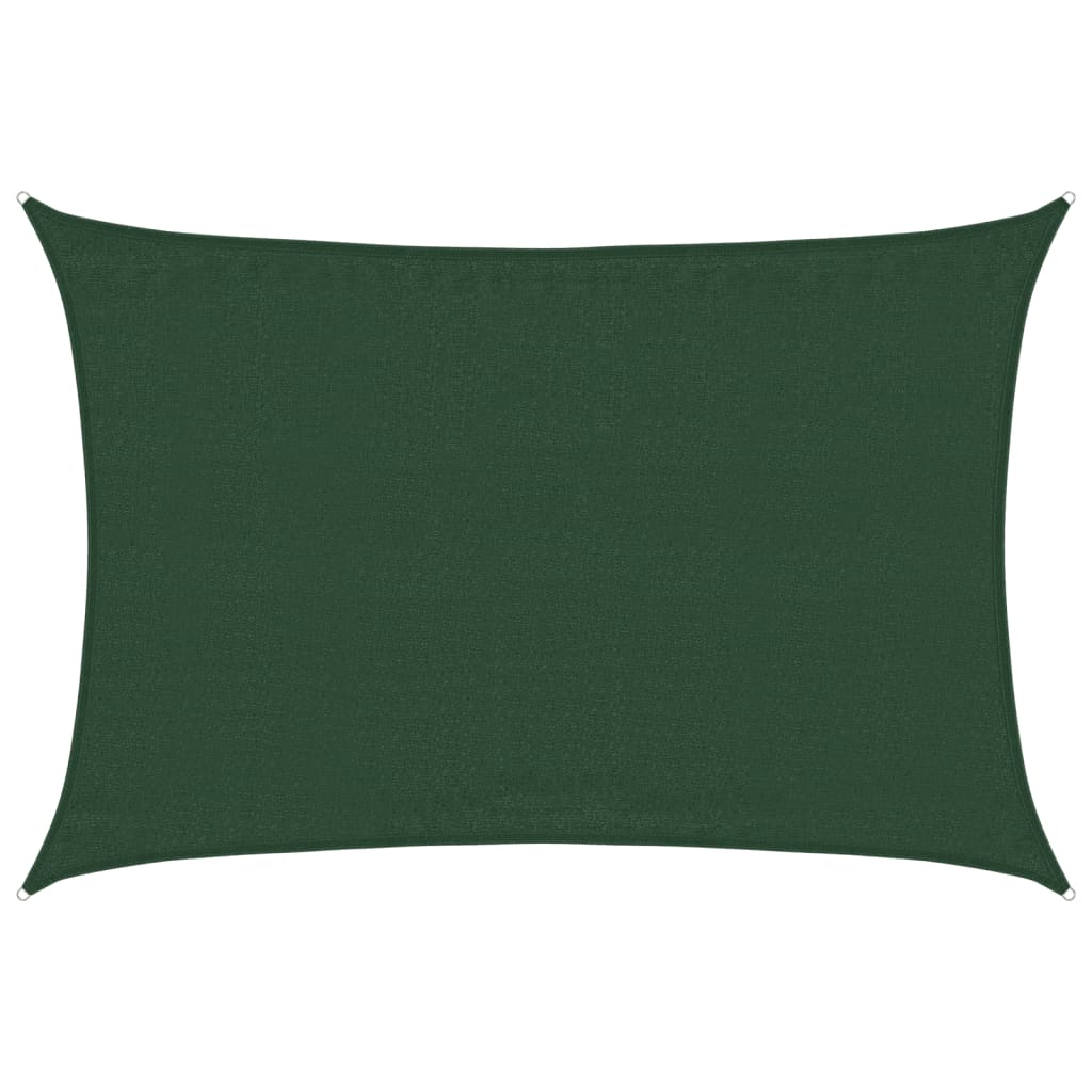 Pânză parasolar, verde închis, 3,5x4,5 m, HDPE, 160 g/m²