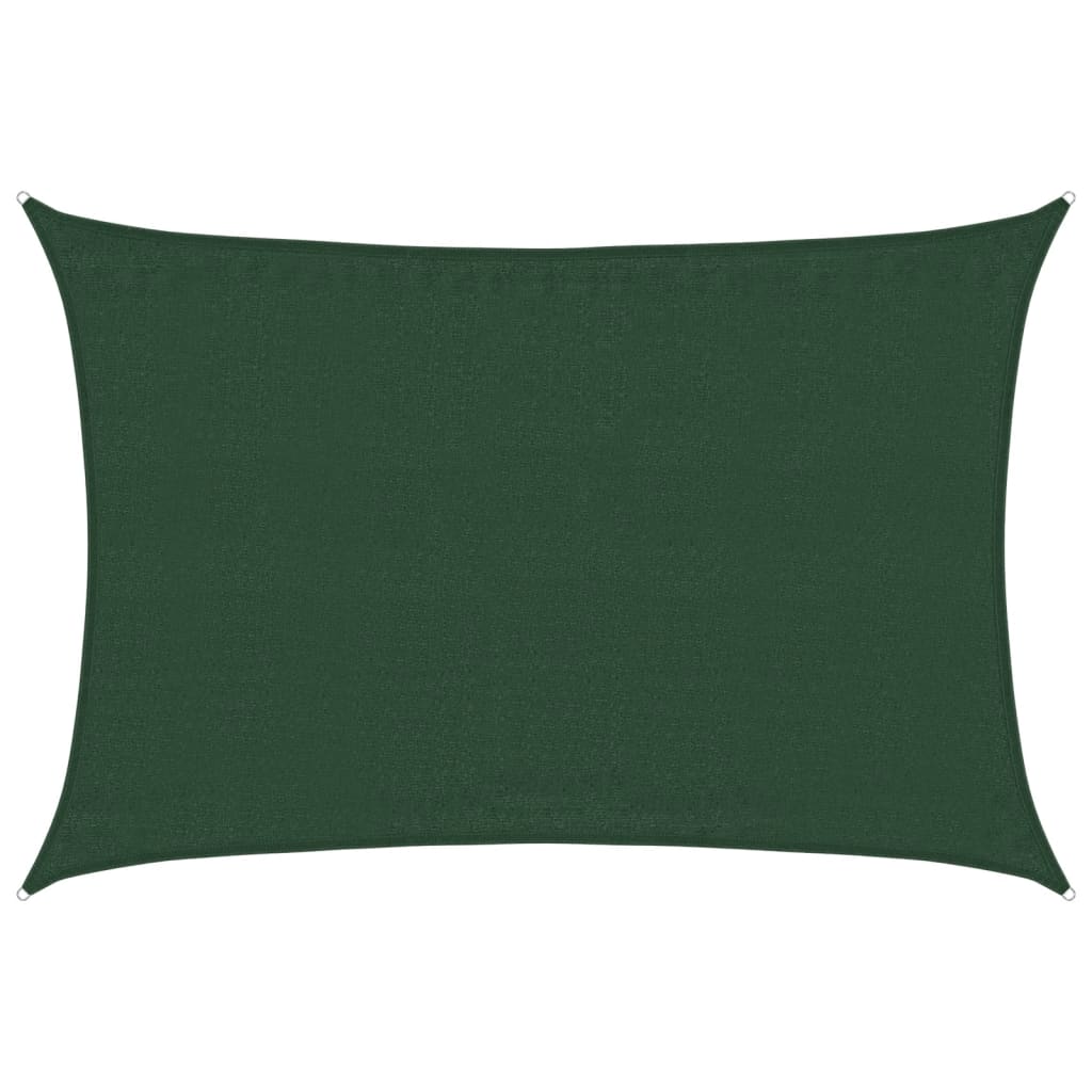 Pânză parasolar, verde închis, 3,5x4,5 m, HDPE, 160 g/m²