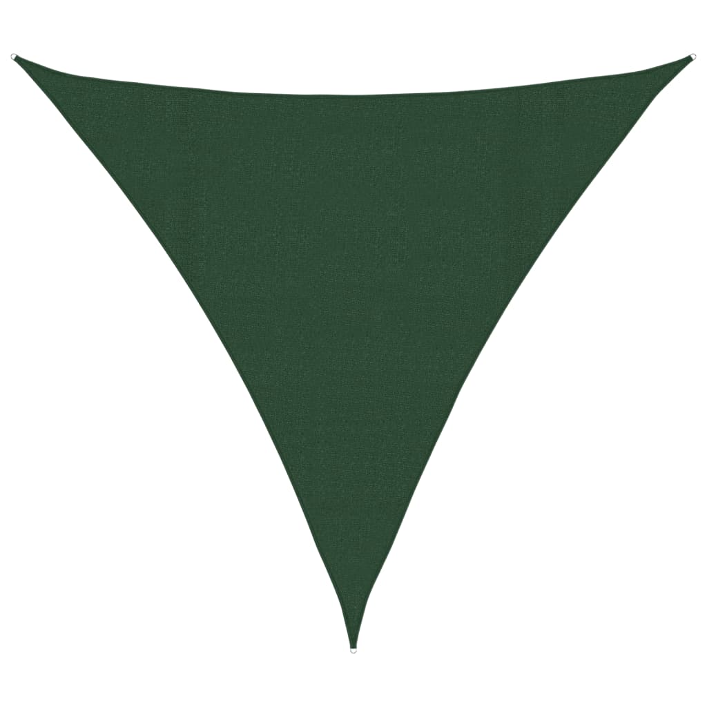 Pânză parasolar, verde închis, 4,5x4,5x4,5 m, HDPE, 160 g/m²