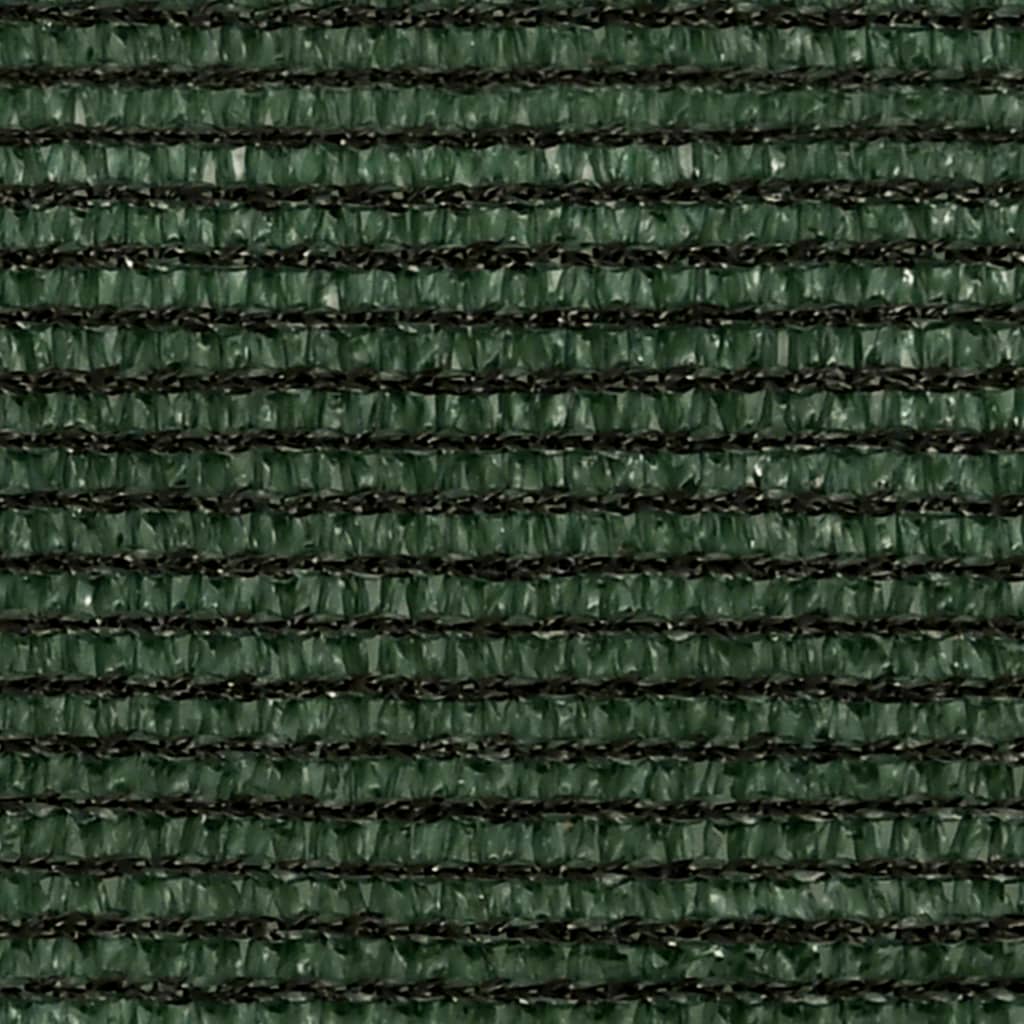 Pânză parasolar, verde închis, 4,5x4,5x4,5 m, HDPE, 160 g/m²