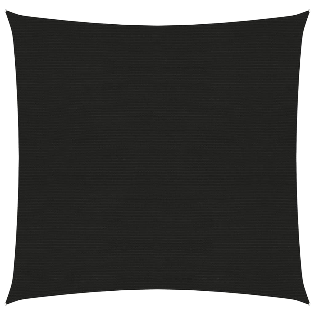 Pânză parasolar, negru, 2,5x2,5 m, HDPE, 160 g/m²