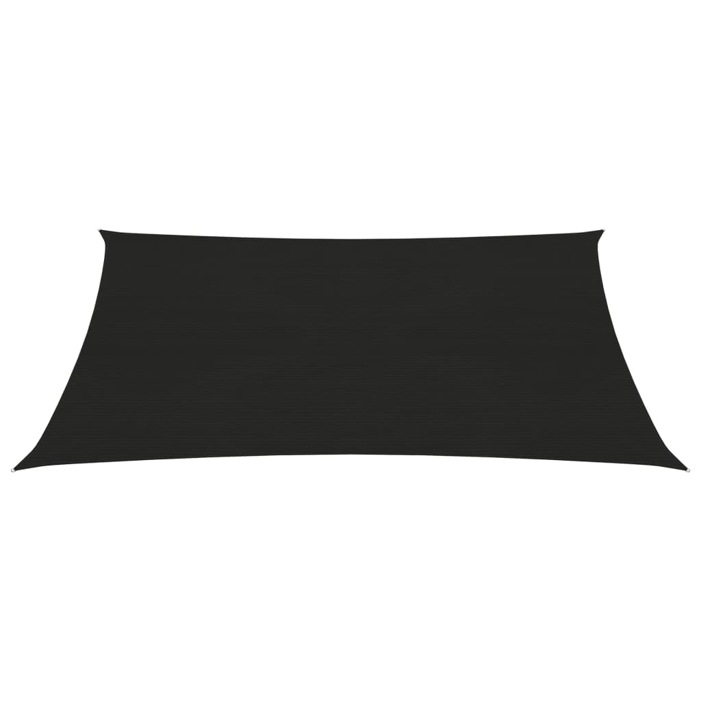 Pânză parasolar, negru, 3,5x4,5 m, HDPE, 160 g/m²