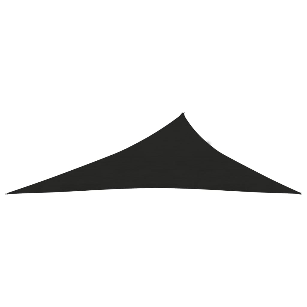 Pânză parasolar, negru, 3x4x5 m, HDPE, 160 g/m²