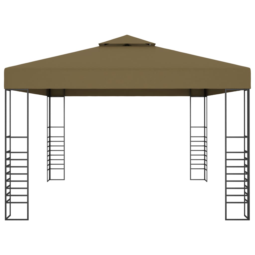 Pavilion de grădină, gri taupe, 3 x 4 m, 180 g/m²