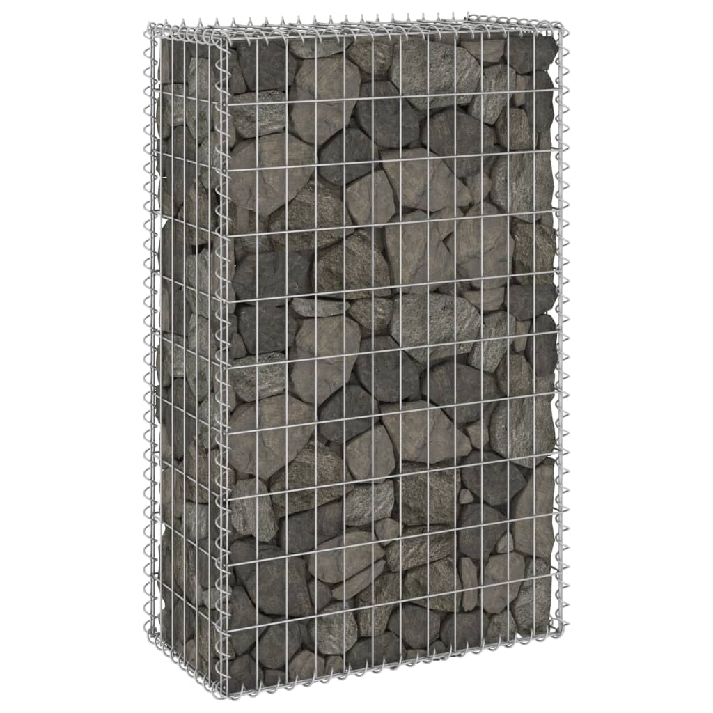 Perete gabion cu capace, 60 x 30 x 100 cm, oțel galvanizat