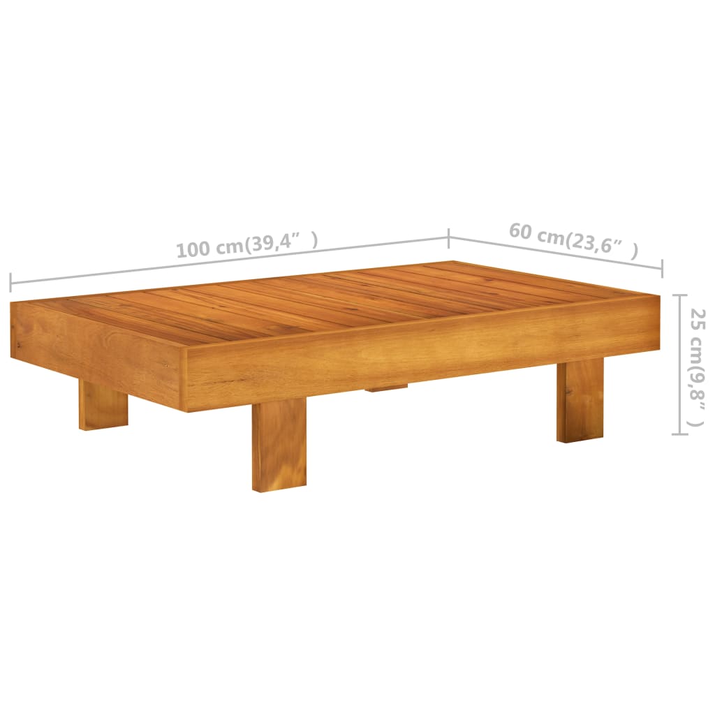 Set mobilier grădină perne alb/crem, 2 piese, lemn masiv acacia