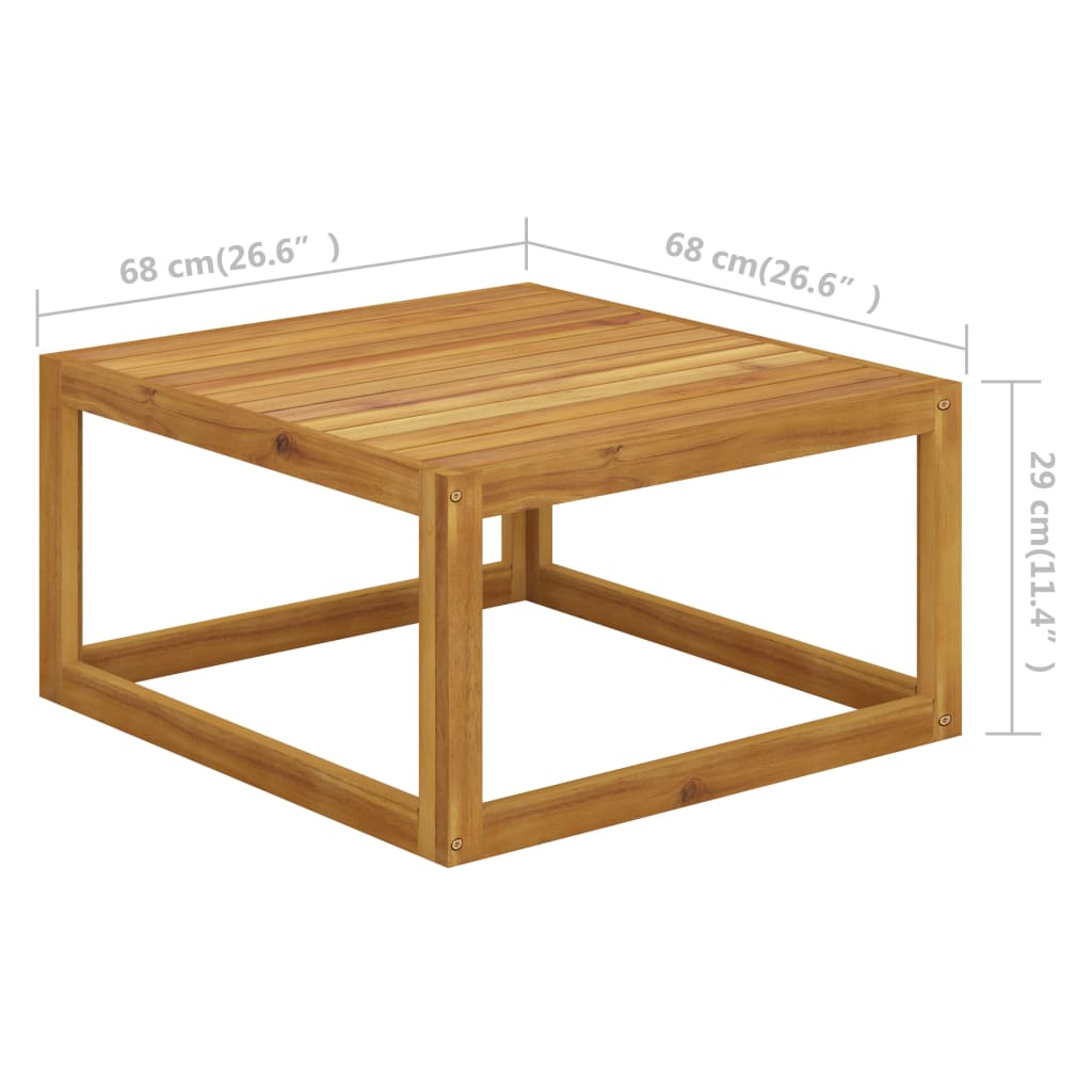 Set canapea de grădină cu perne, 2 piese, lemn masiv de acacia